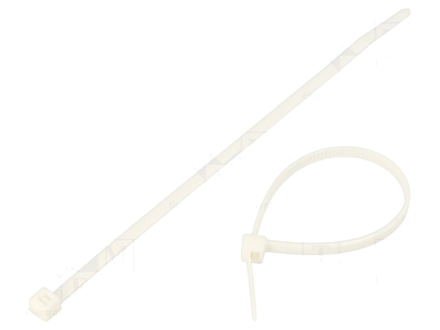 Kabelbinder; L: 150mm; W: 3,5mm; polyamide; 135N; wit; Ømax: 35mm Kabelbinder; L: 150mm; W: 3,5mm; polyamide; 135N; wit; Ømax: 35mm